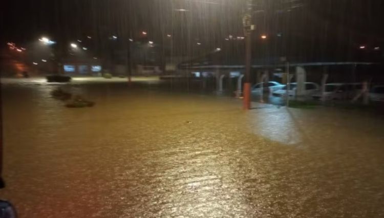 Enchente em Bom Retiro (SC) — Foto: Corpo de Bombeiros Militar